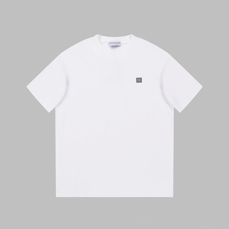 ジバンシィメンズクルーネックホワイト半袖Tシャツi263