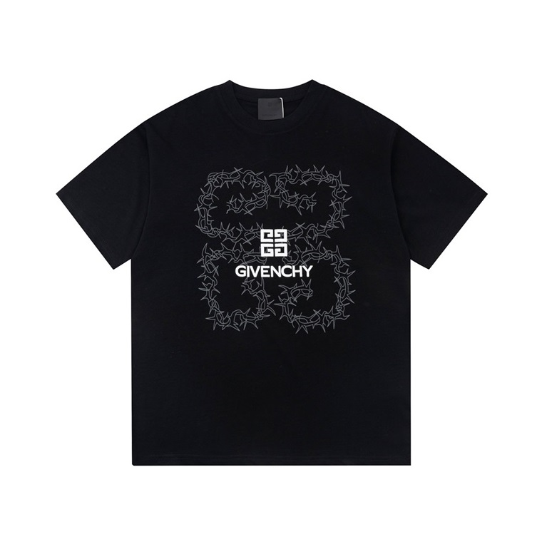 ジバンシィメンズクルーネックブラック半袖Tシャツi270