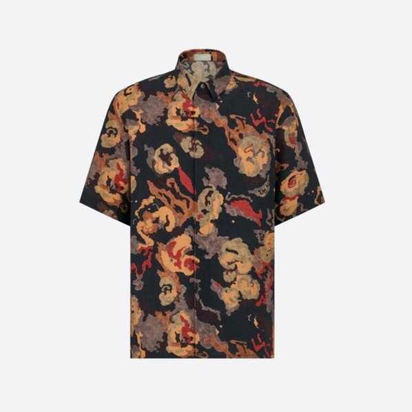 ディオールメンズブラック半袖シャツi474