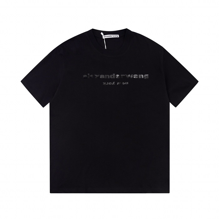 アレクサンダーワンメンズブラック半袖Tシャツx240