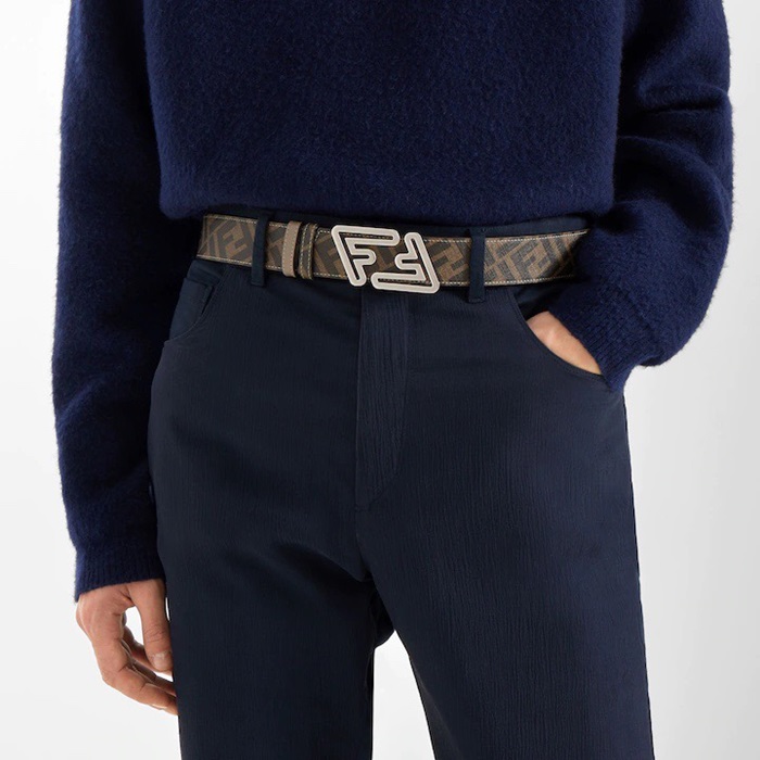 ェンディメンズシグネチャー両面グレーベルトe122