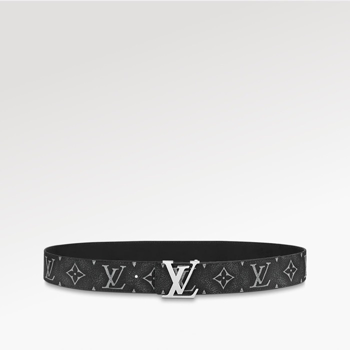 ルイヴィトンメンズシグネチャー両面ブラックベルトv1027