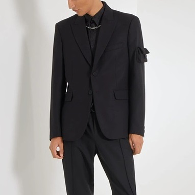 ェンディメンズモダンブラックジャケットe125