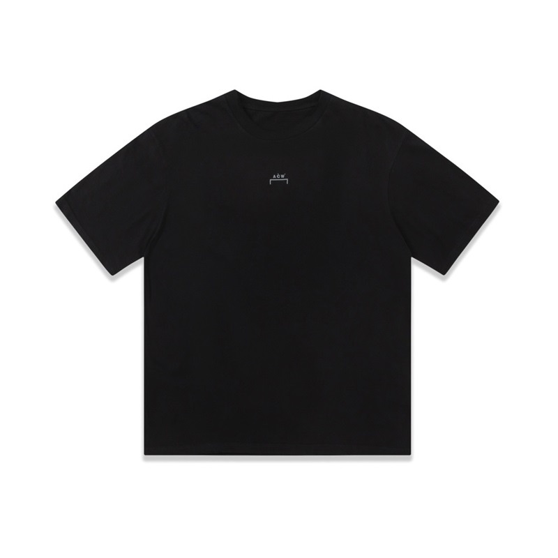 エイコールドウォールメンズクルーネックブラック半袖Tシャツl60