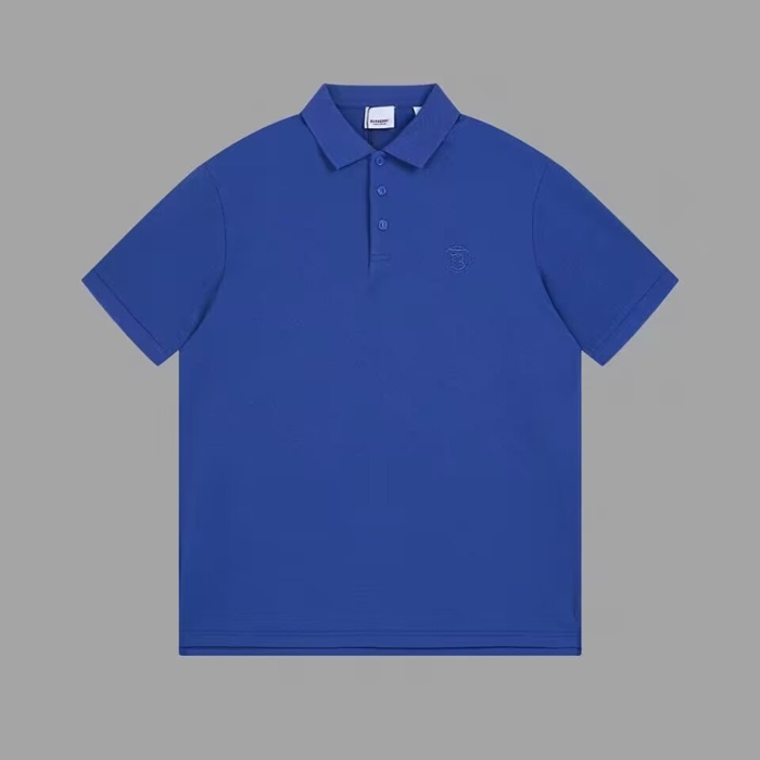 バーバリーメンズブルークルーネック半袖Tシャツu186