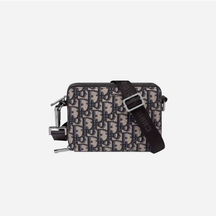 ディオールメンズネイビークロスバッグi497