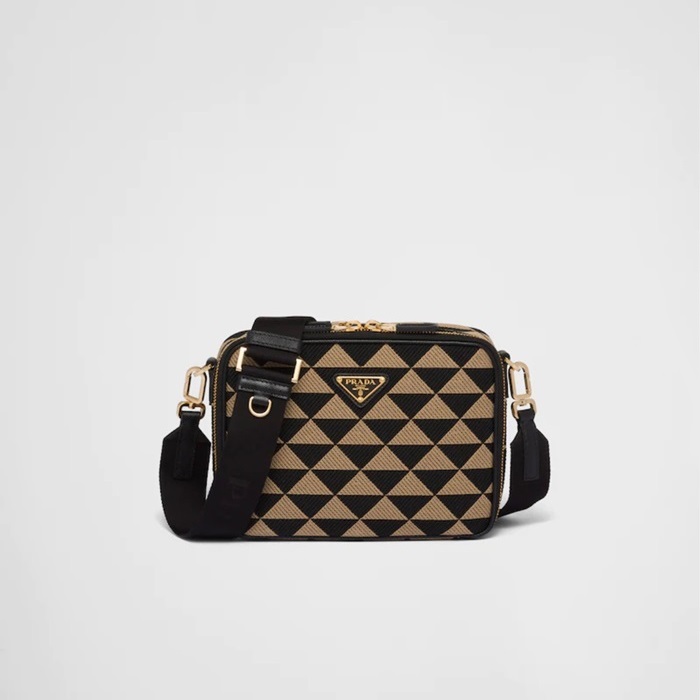 プラダメンズベージュクロスバッグr534