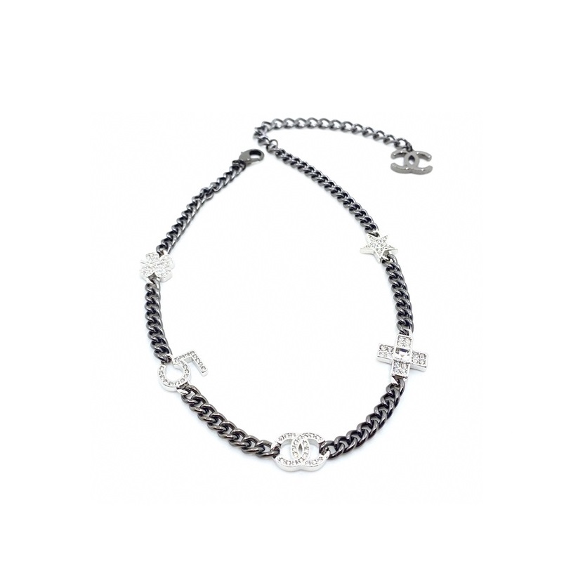 シャネルレディースイニシャルネックレスc08