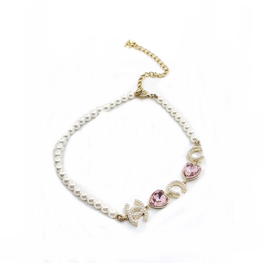 シャネルレディースイニシャルネックレスc10