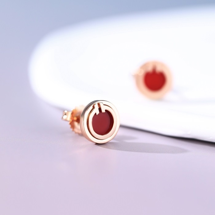 ティファニーレディースレッドピアスc96