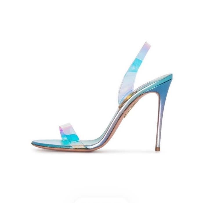 アクアズーラレディースブルーハイヒールシューズq24