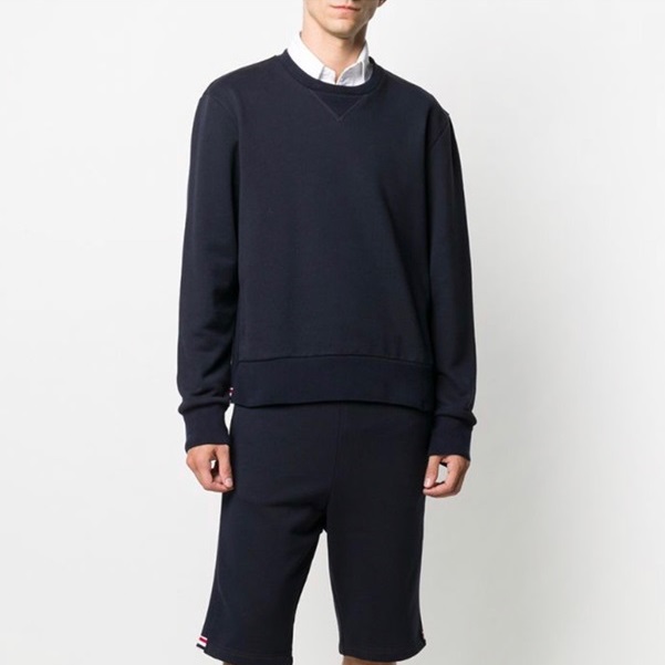 トムブラウンメンズネイビーショートパンツh63