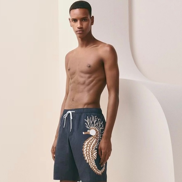 エルメスメンズブルーショートパンツe186