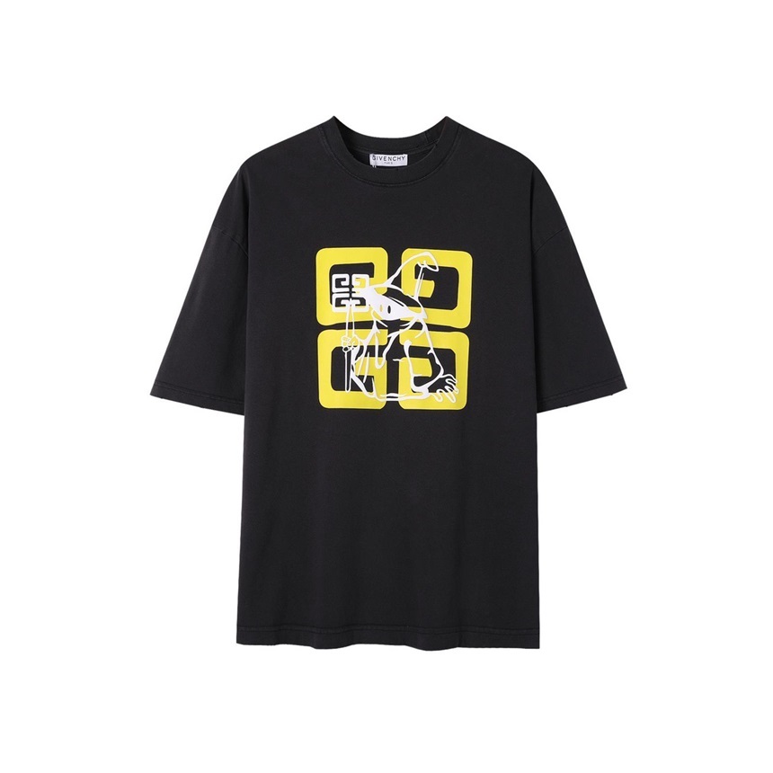 ジバンシィメンズクルーネックグレー半袖Tシャツi289