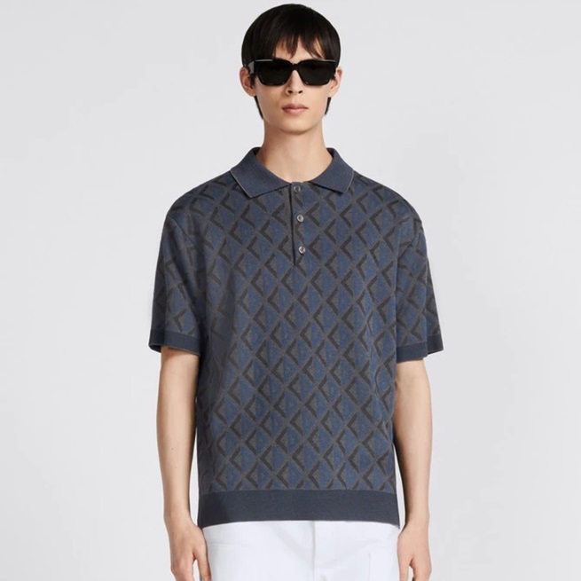 ディオールメンズベージュポロ半袖Tシャツi511