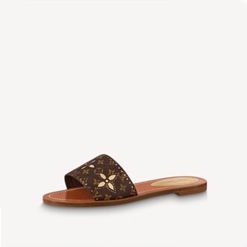 ルイヴィトンレディースブラウンスリッパv1172