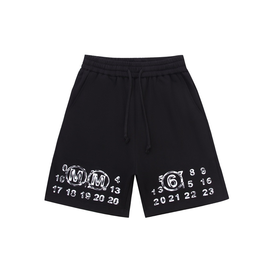 メゾンマルジェラメンズブラックショートパンツi185