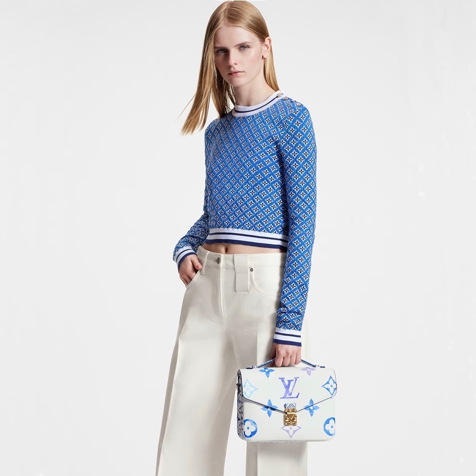 ルイヴィトンレディースブルーポシェットv1188