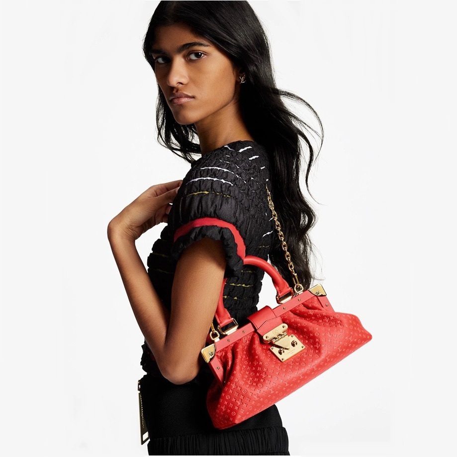 ルイヴィトンレディースレッドクラッチバッグv1332