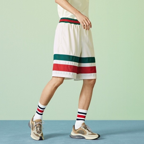 グッチメンズカジュアルホワイトショートパンツu763