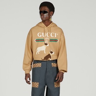 グッチユニセックストレンディキャメルフーディu766