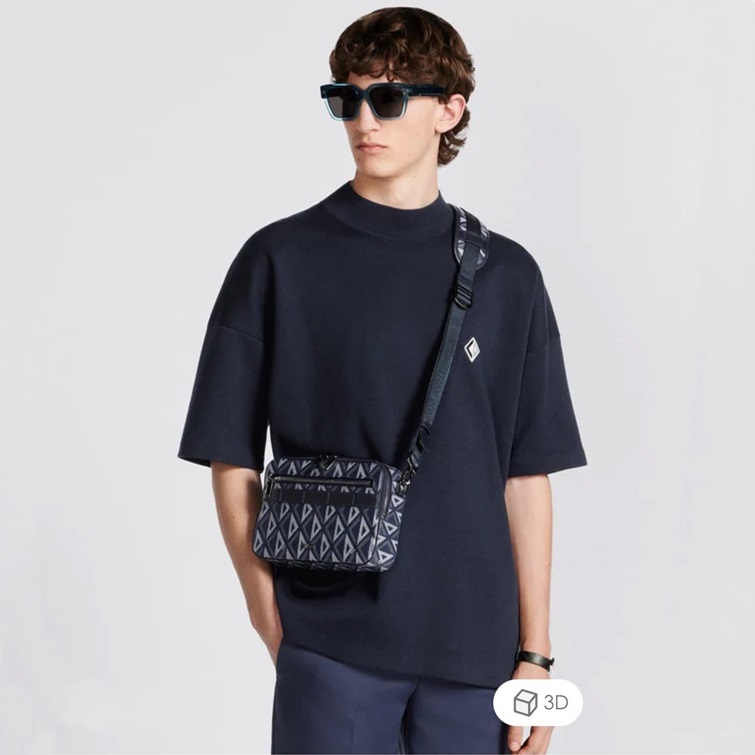 ディオールメンズブルーメッセンジャーバッグi529