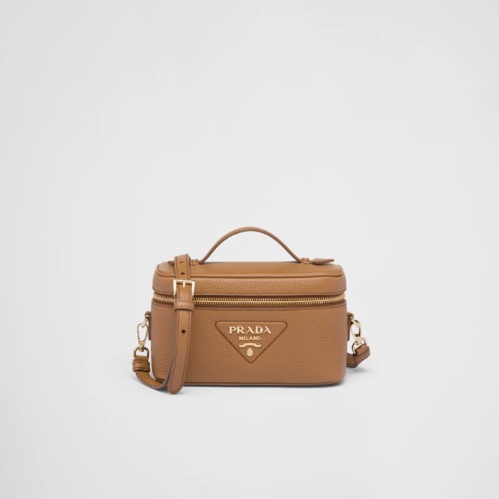 プラダレディースキャメルミニバッグr574