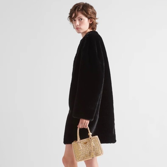 プラダレディースゴールドトートバッグr576