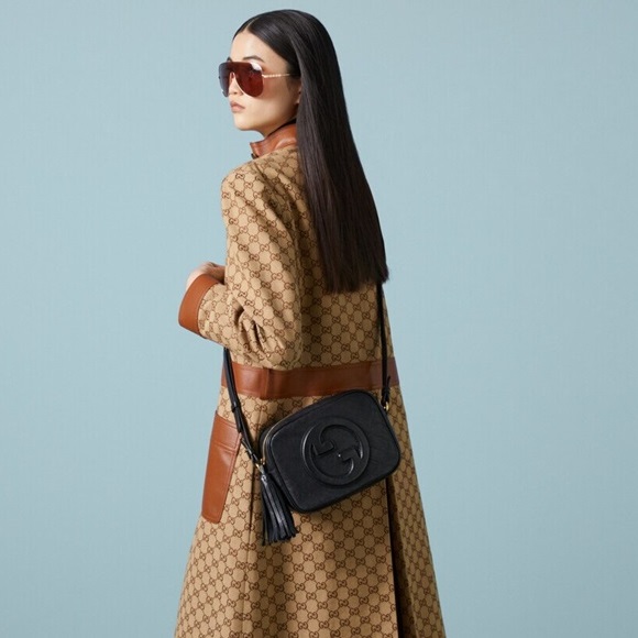 グッチレディースブラッククロスバッグu782