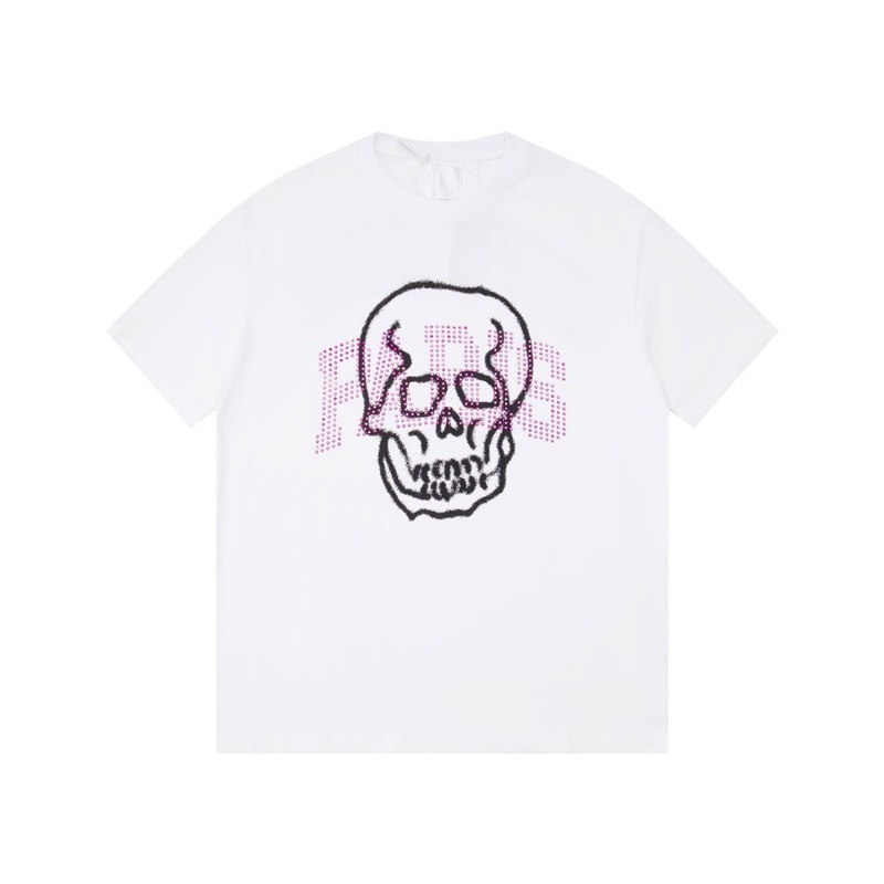 ジバンシィメンズクルーネックホワイト半袖Tシャツi299