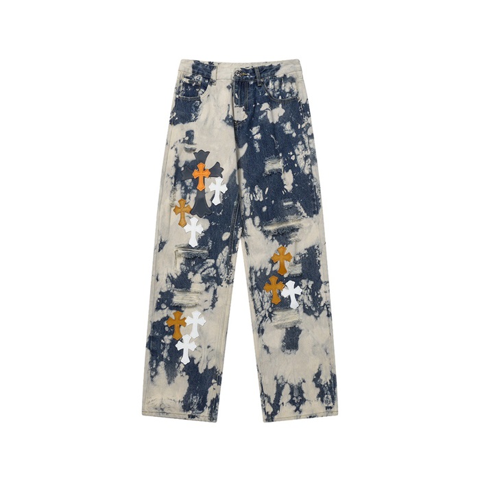 クロムハーツメンズトレンディブルージーンズh169