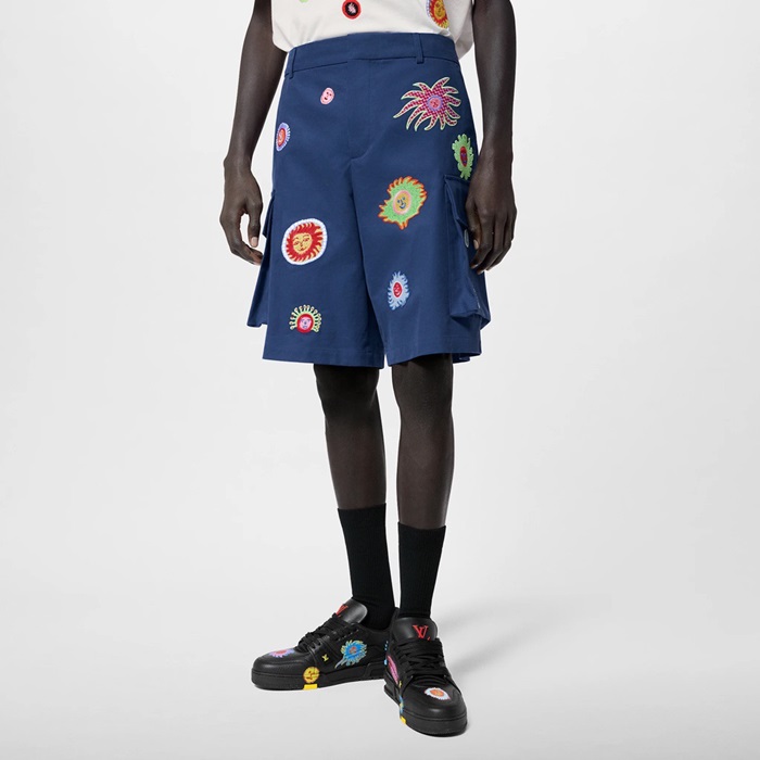 ルイヴィトンメンズブルーショートパンツv1461