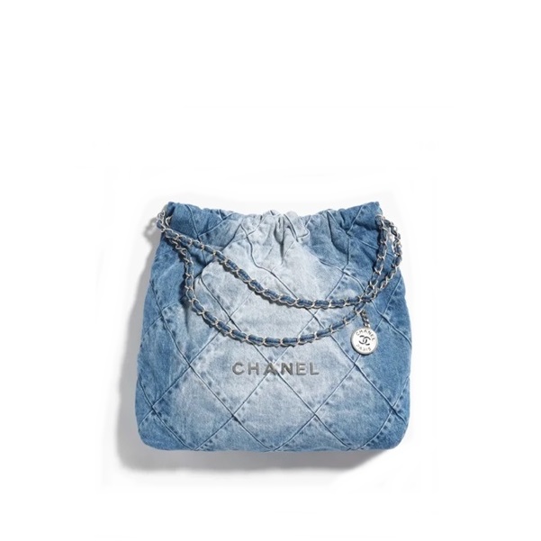シャネルレディースブルー22バッグ22h459