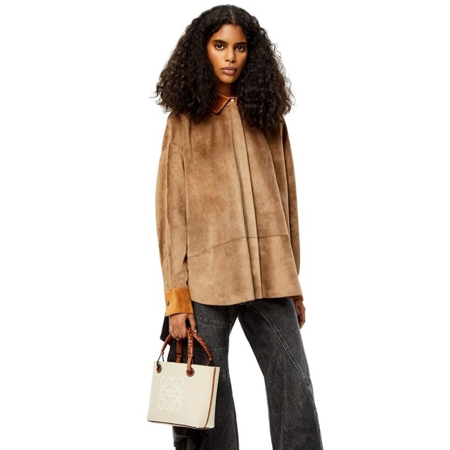 ロエベレディースベージュトートバッグe763