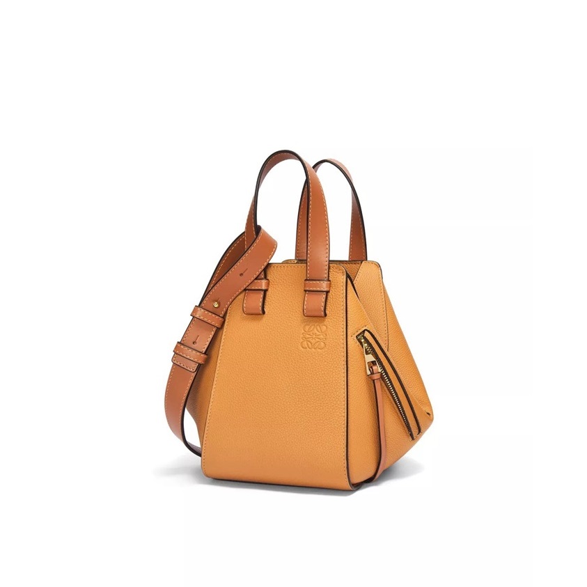 ロエベレディースキャメルハンモックバッグe764