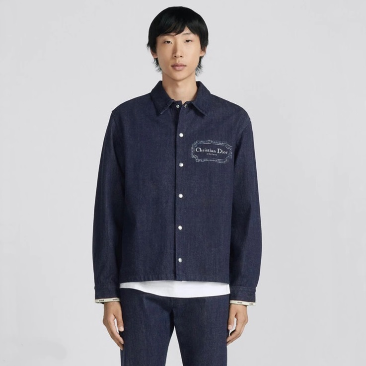 ディオールメンズブルーシャツi554