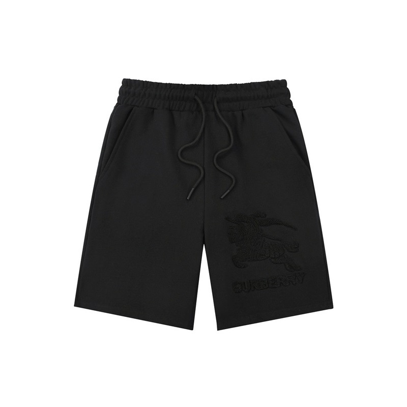 バーバリーメンズカジュアルブラックショートパンツu206