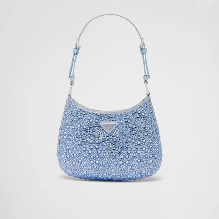 プラダレディースブルークレオバッグr609