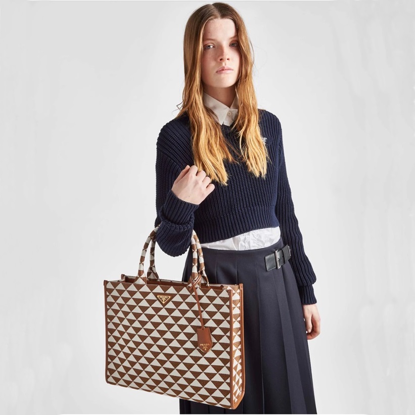 プラダレディースキャメルトートバッグr613