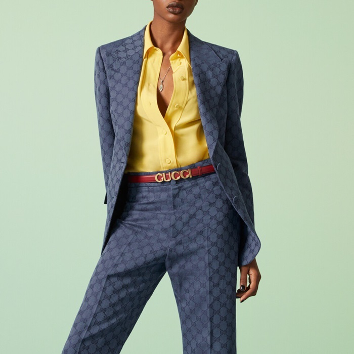 グッチレディースモダンレッドベルトu849