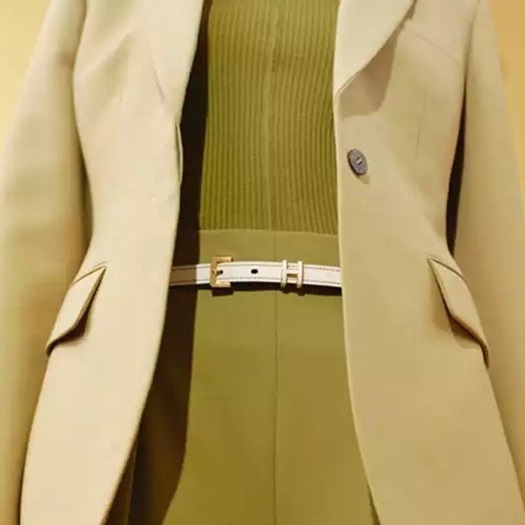 エルメスレディースモダンホワイトベルトe231