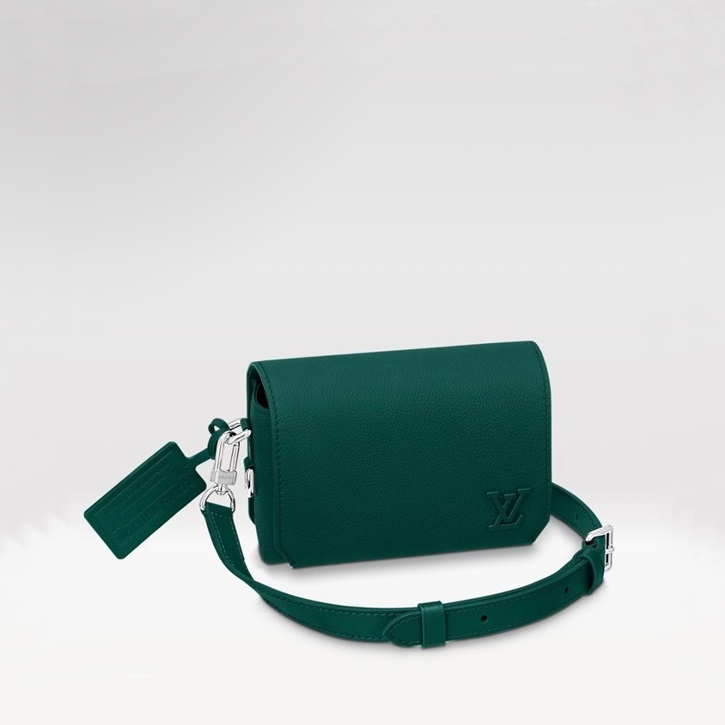 ルイヴィトンメンズグリーンメッセンジャーバッグv1559