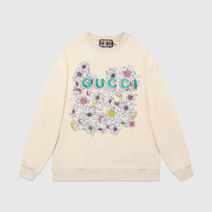 グッチメンズベーシックアイボリースウェットシャツu870