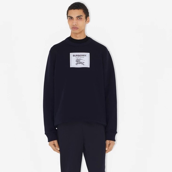 バーバリーメンズブラックスウェットシャツu210