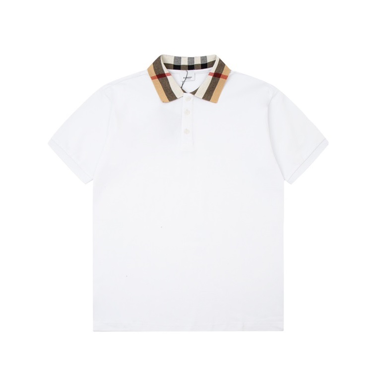 バーバリーメンズホワイトクルーネック半袖Tシャツu218