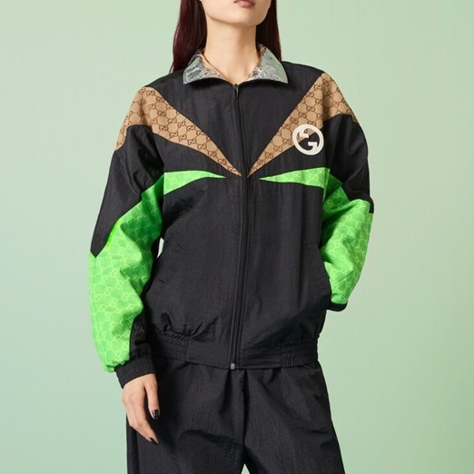 グッチユニセックスカジュアルブラックジャケットu875