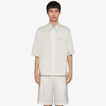 ジバンシィメンズホワイトポロ半袖Tシャツi321