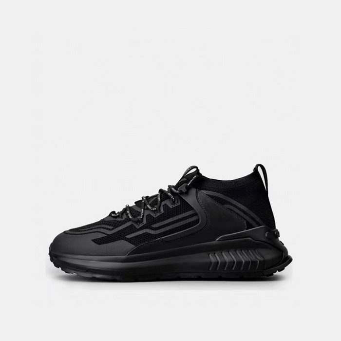 トッズメンズベーシックブラックスニーカーd317