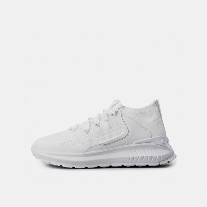 トッズメンズベーシックホワイトスニーカーd319