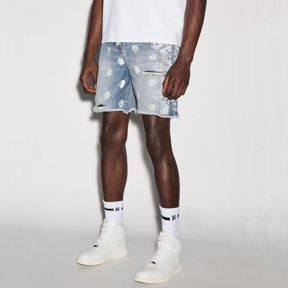 アミリメンズブルーショートパンツr127